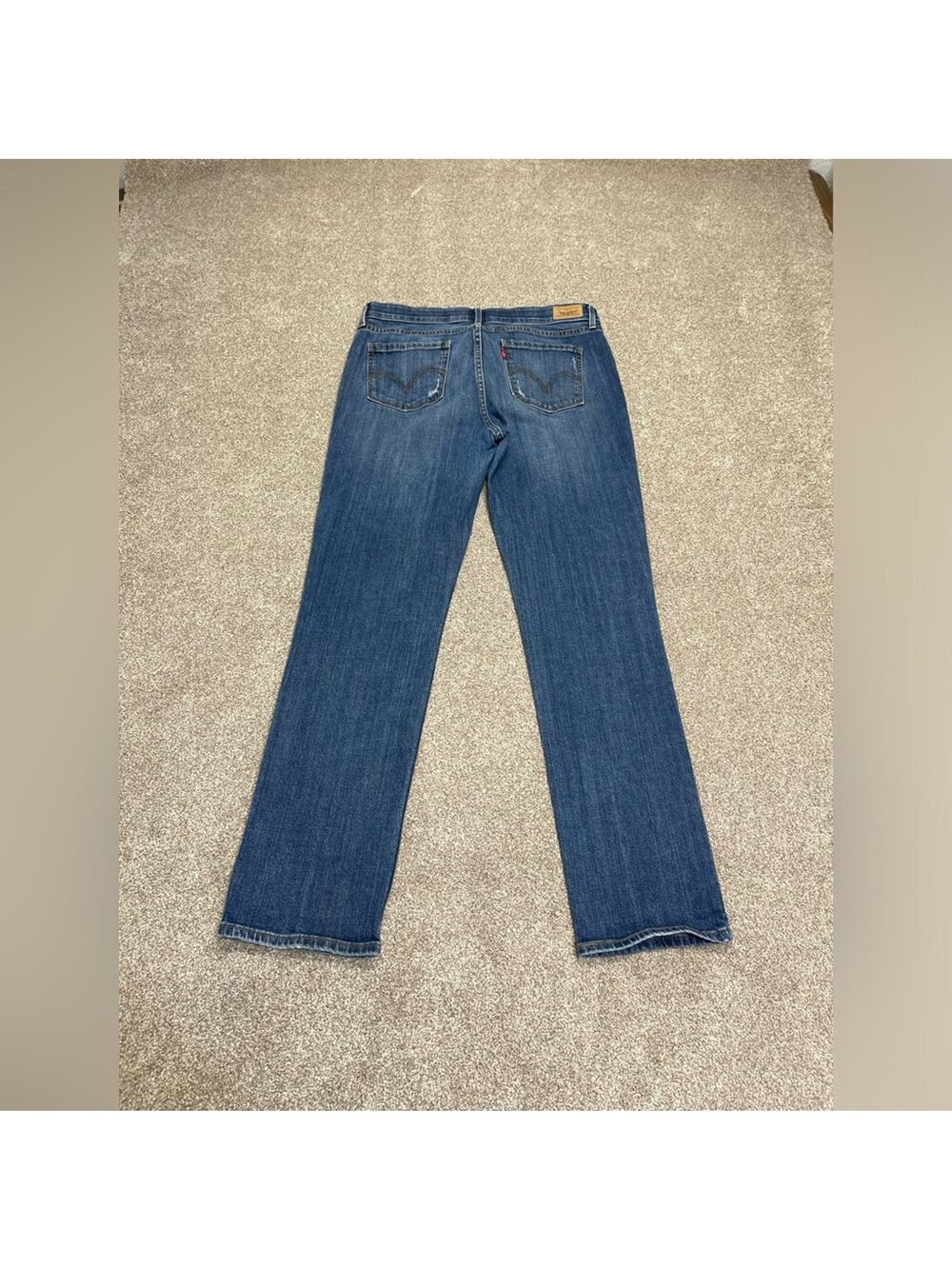 vtg indie sleaze Levis 525 perfect waist straight jeans 33x31 dark wash indigo